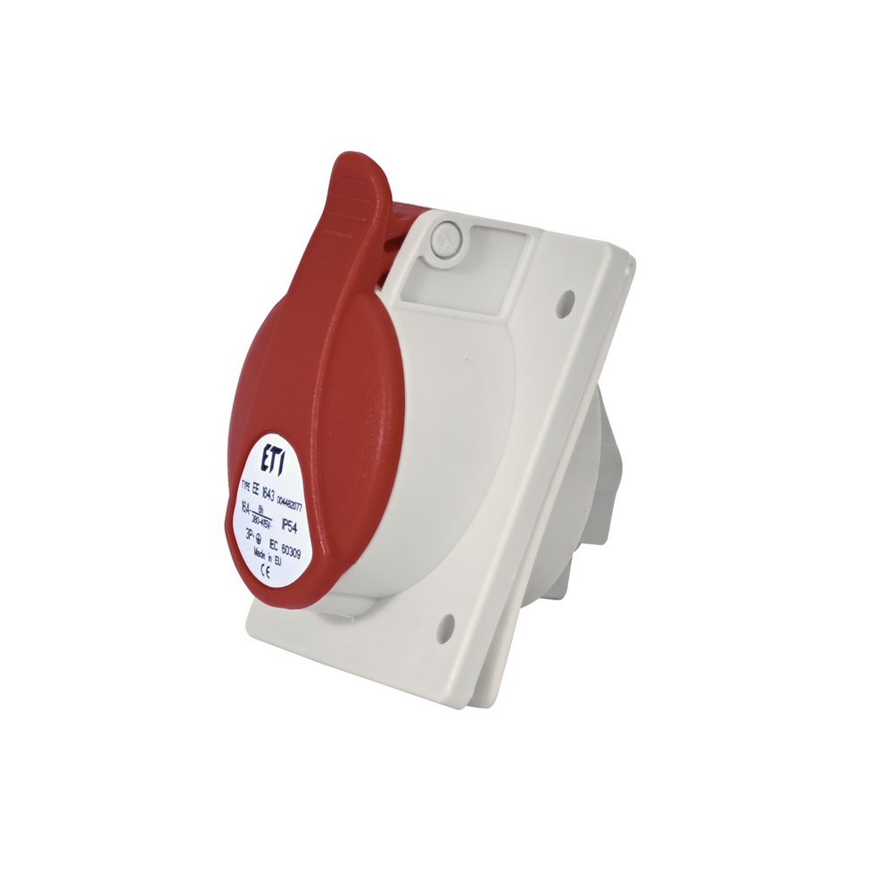 Розетка встроенная трехфазная ETI 16А EE 1643 ( 4482077​ )